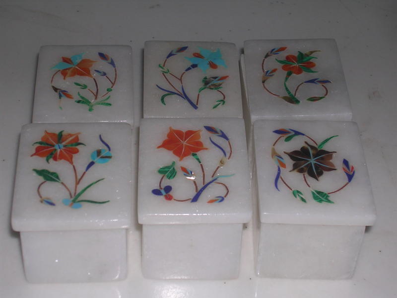 Manufacturers Exporters and Wholesale Suppliers of Marble Small Box 01 Agra Uttar Pradesh
